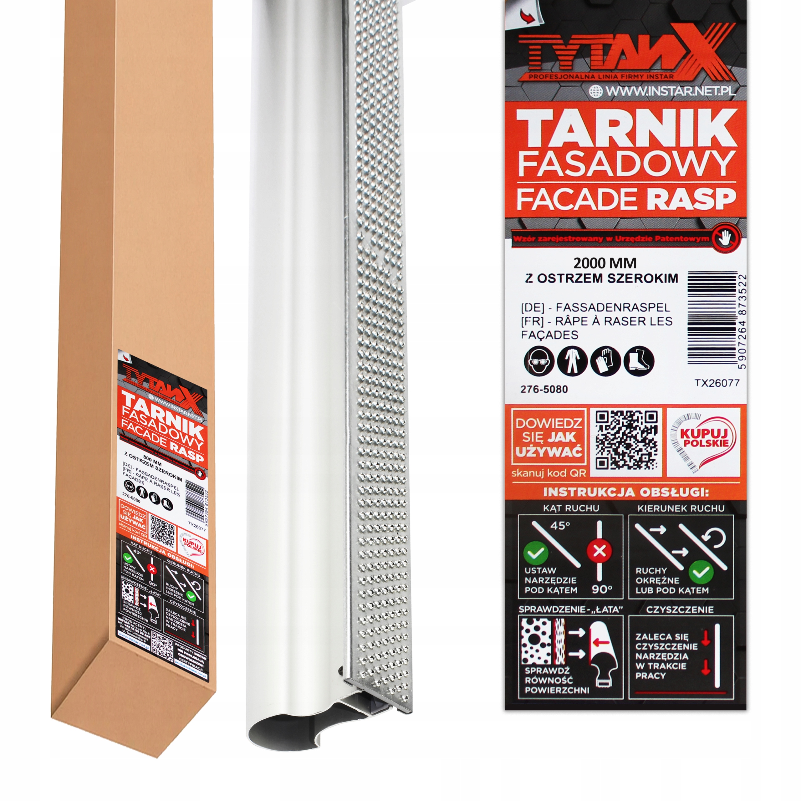 Fasádní Tarník Na Polystyren 2 m Titanx Hliníkový 200 cm ostří 5 cm Levný