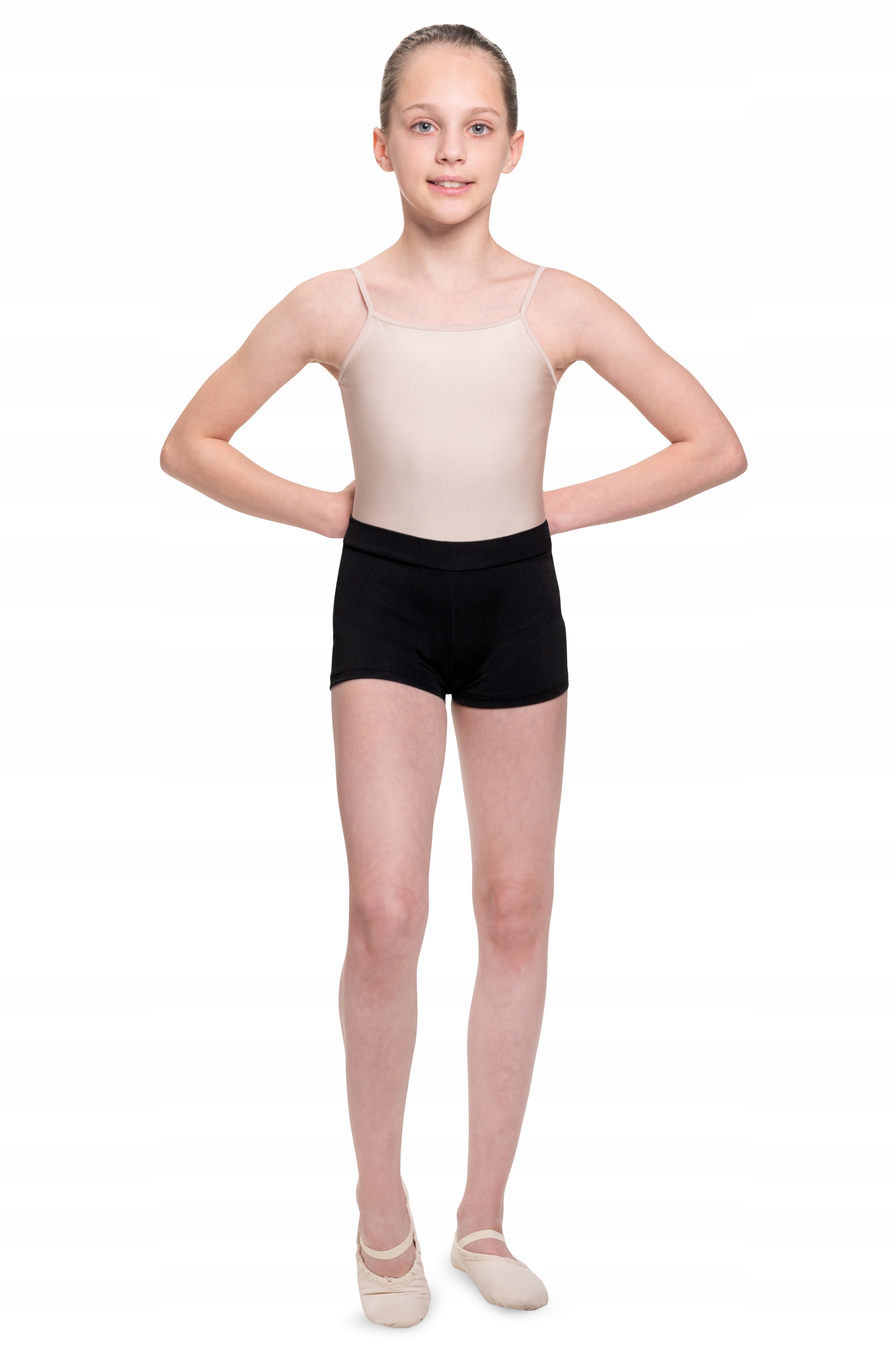 KRÓTKIE SPODENKI SPORTOWE DO GIMNASTYKI WF CZARNE 146/152 Rozmiar 146-152