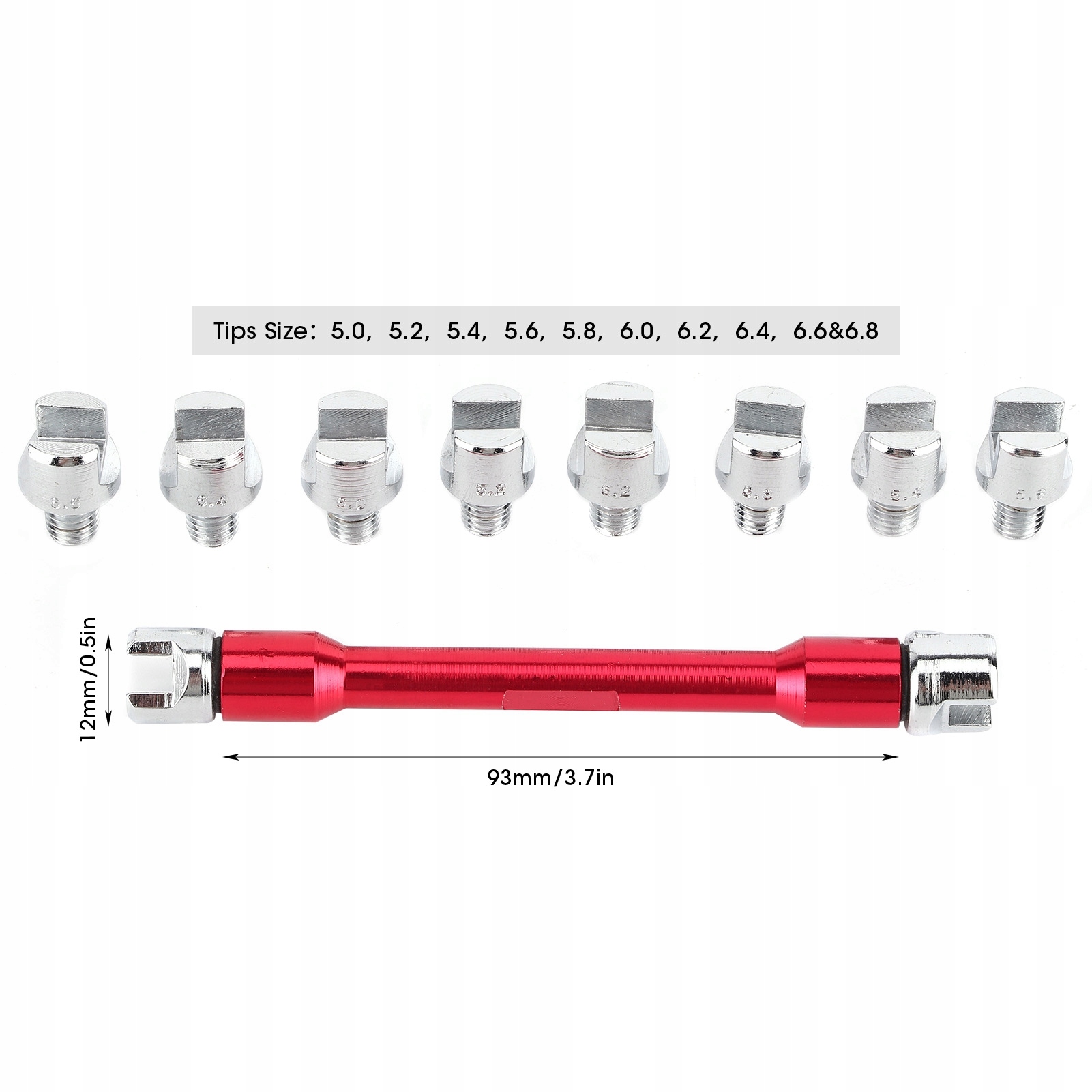KLUCZ DO SZPRYCH MOTOCYKLOWYCH ZESTAW KLUCZY CNC Marka bez marki