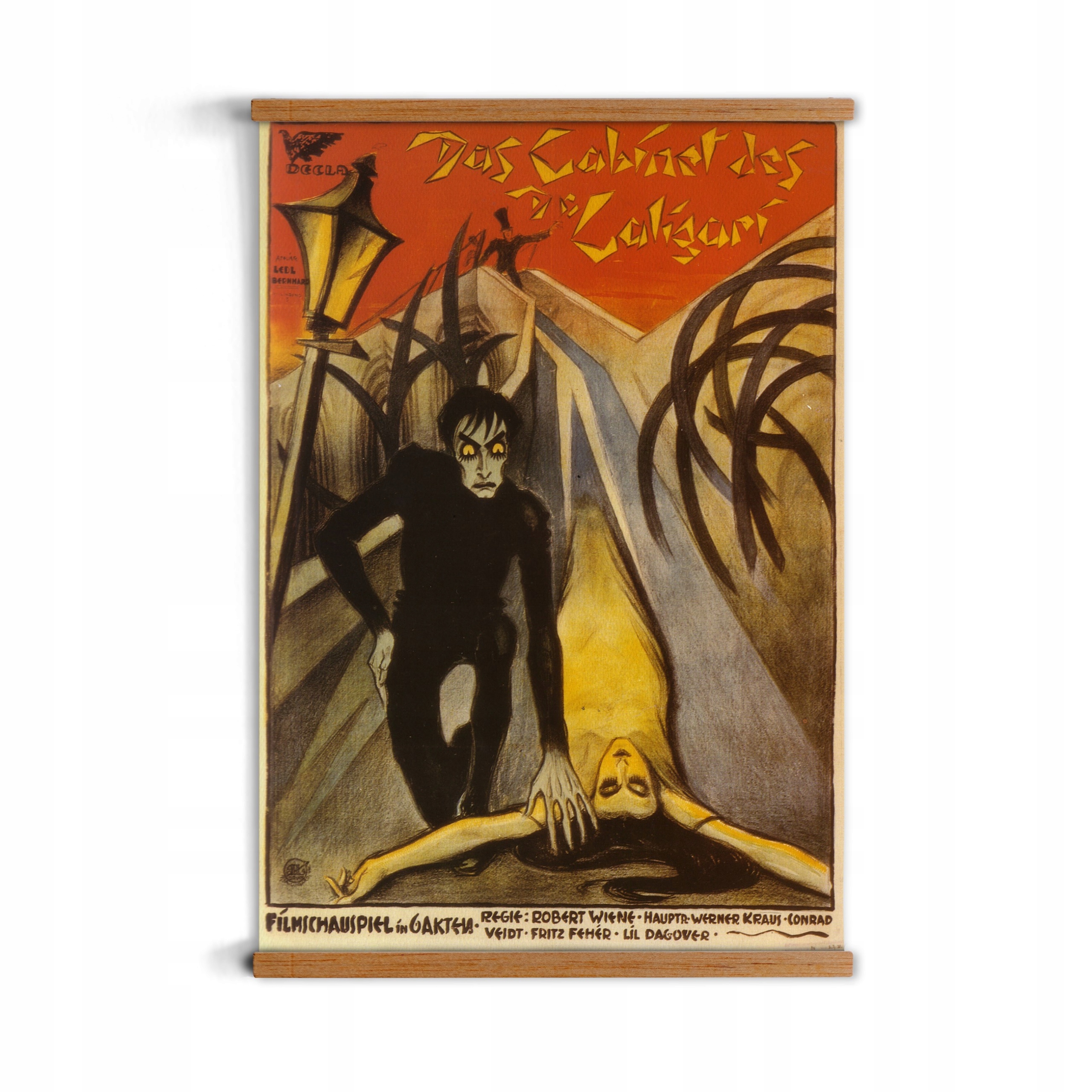 

plakat w ramce A2 Gabinet Doktora Caligari retro