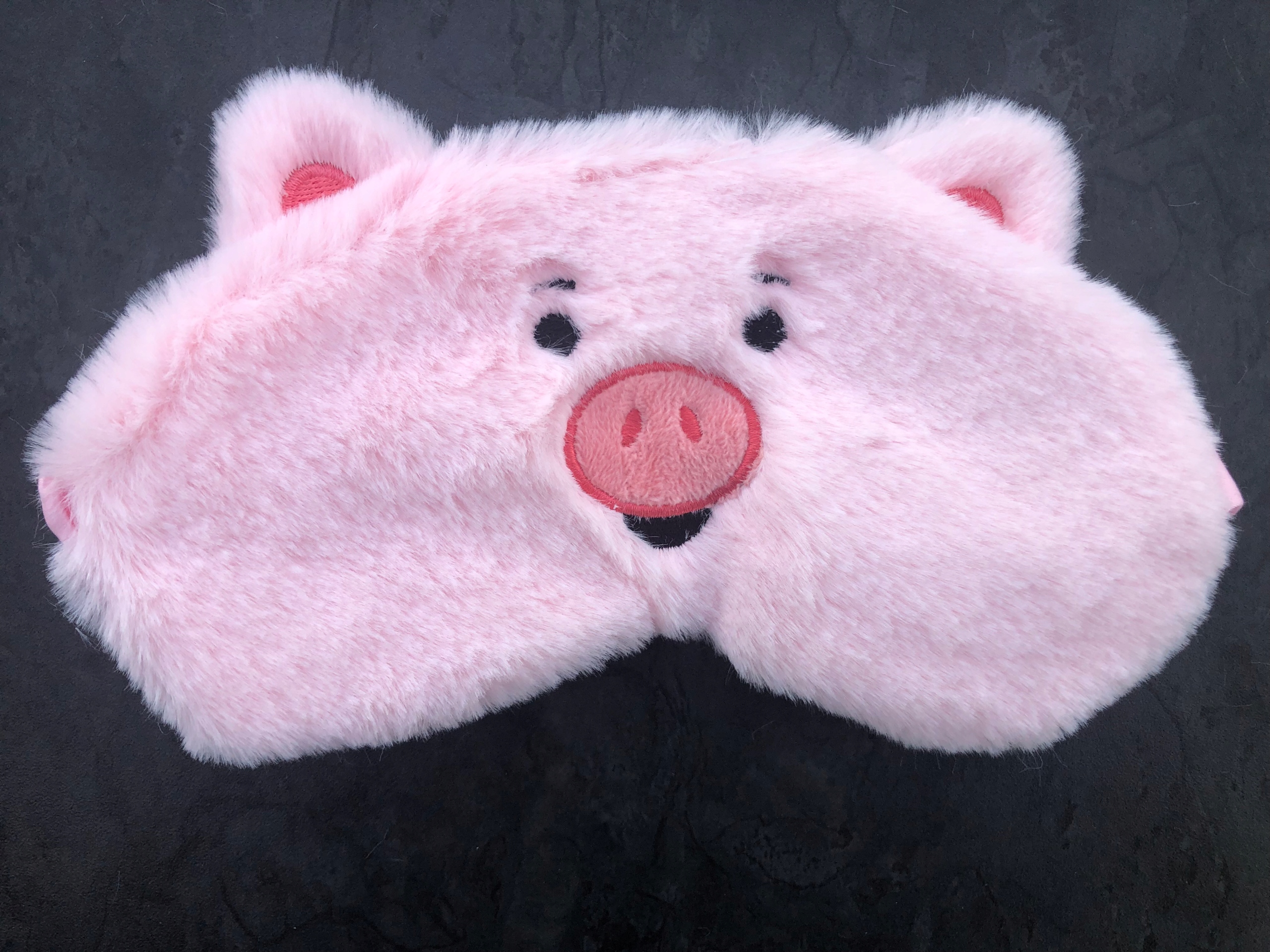 OPASKA NA OCZY MASKA DO SPANIA SNU RELAKSU ŚWINKA Wzór dominujący zwierzęcy