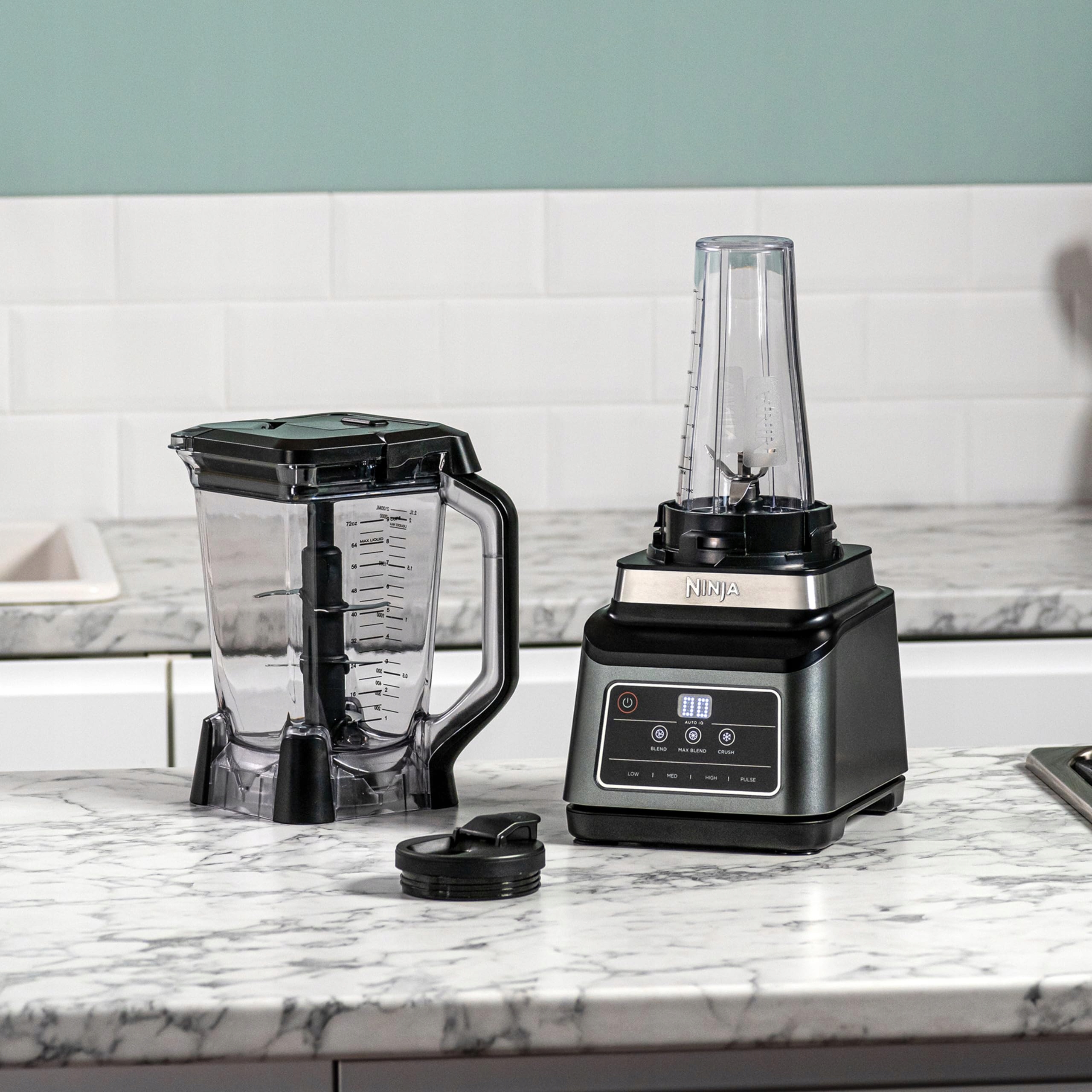 NINJA 2W1 Blender 3 Programy 1200W 2,1L Dzbanek 700ml Kubek AutoIQ — miniatura 3