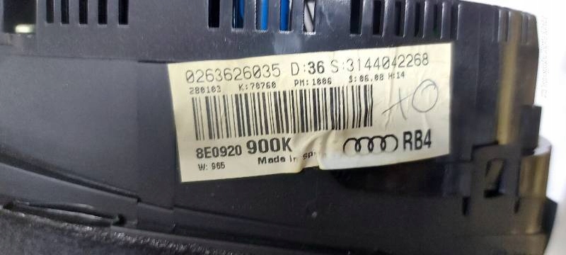 dials AUDI A4 B6 1.9TDI 8E0920900K