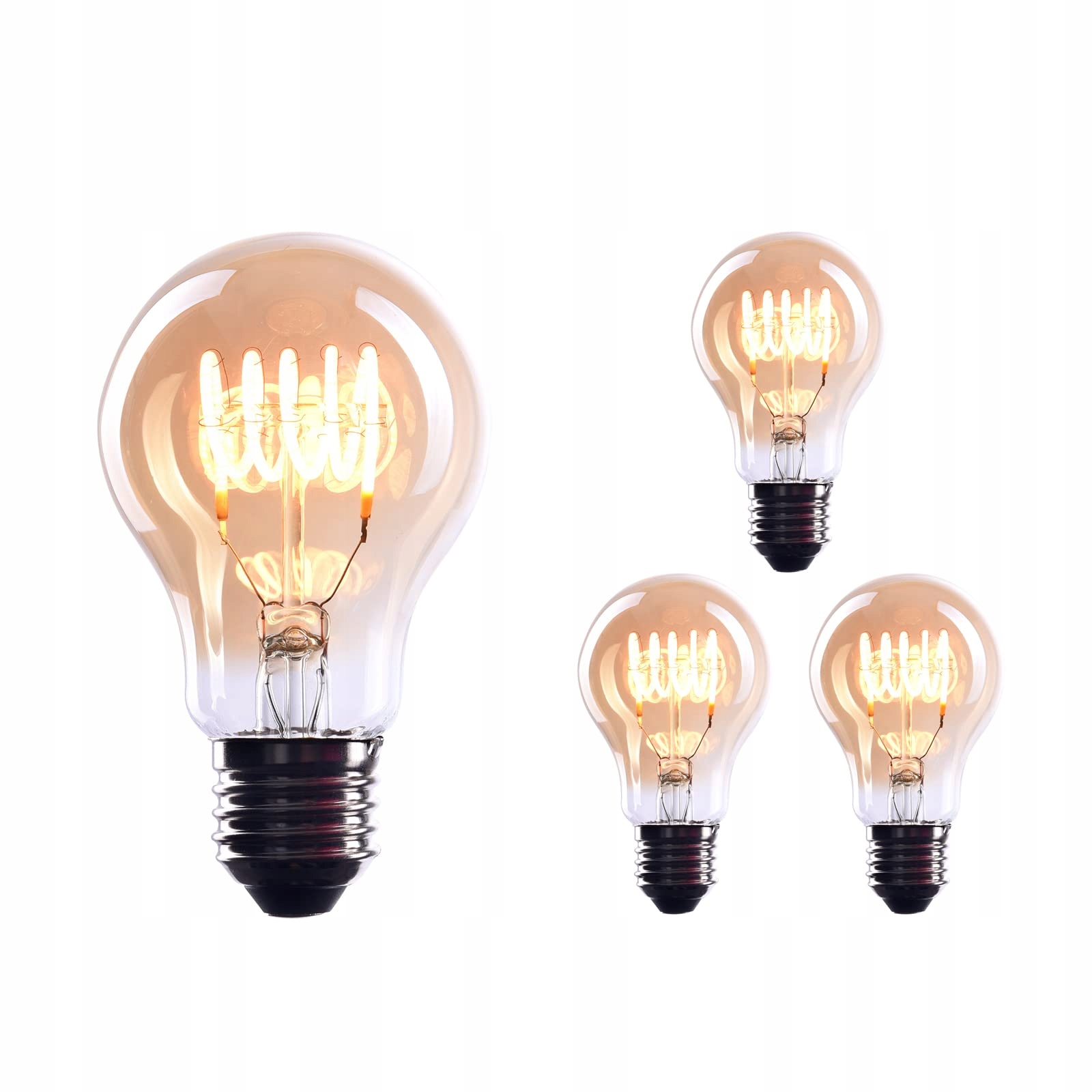 CROWN LED 3x Edison E27 4W 230V 400lm EL03