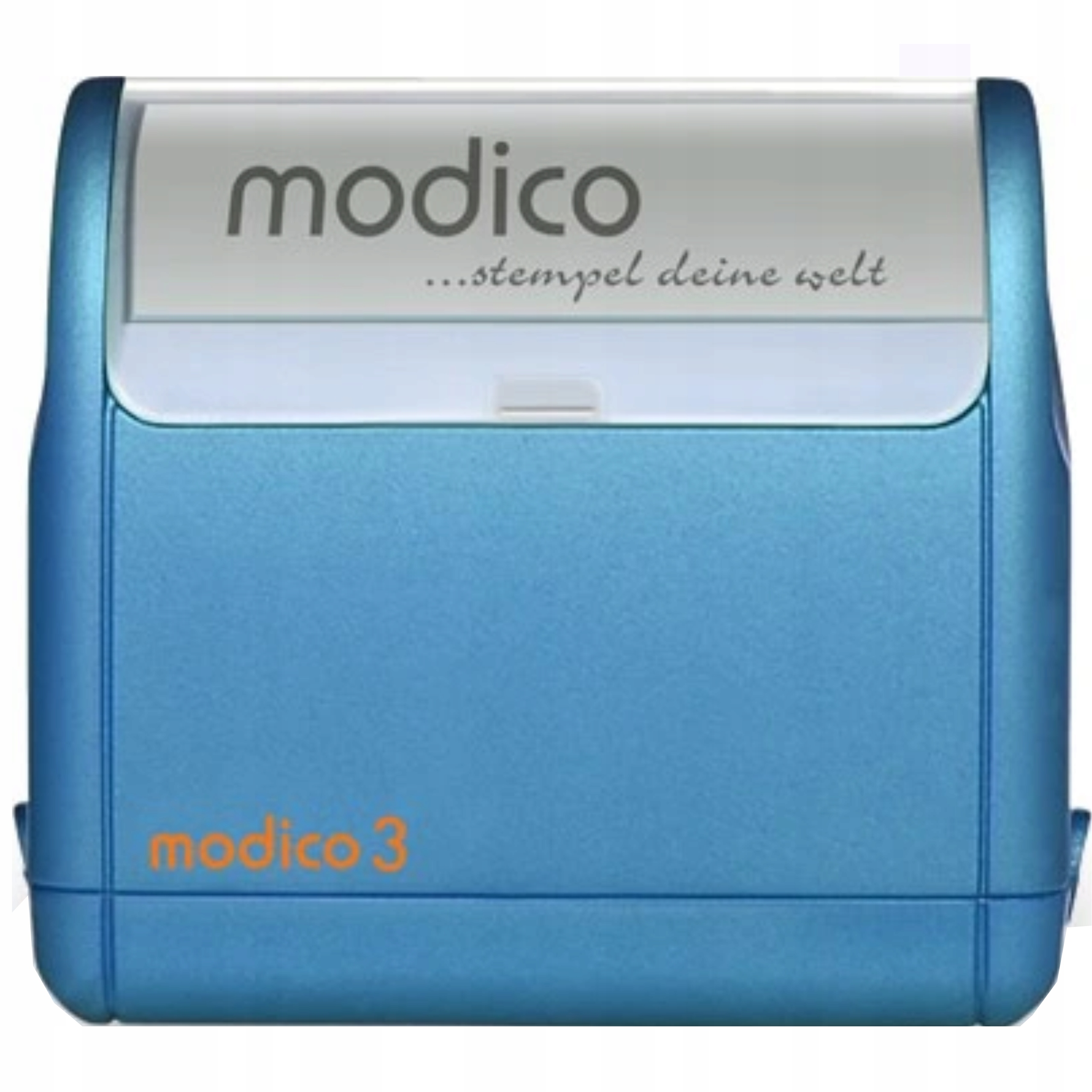 

Pieczątka biurowa Modico 3 niebieska flash 47x14mm