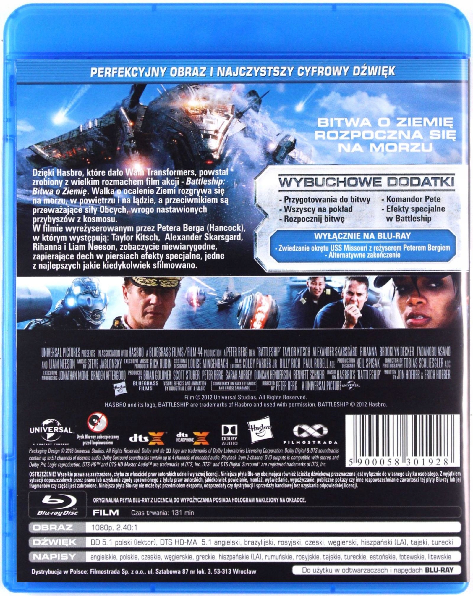 BATTLESHIP: BITWA O ZIEMIĘ (BLU-RAY) Stan opakowania oryginalne