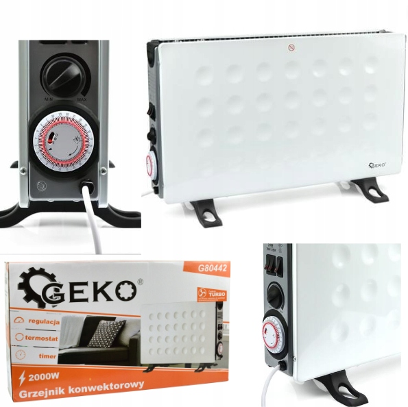 Elektrický Konvektorový Ohrievač Turbo 2000W