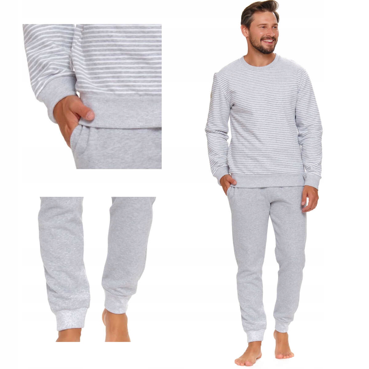 Doctornap Pyžamo Pmb 5248 šedé plus 2XL