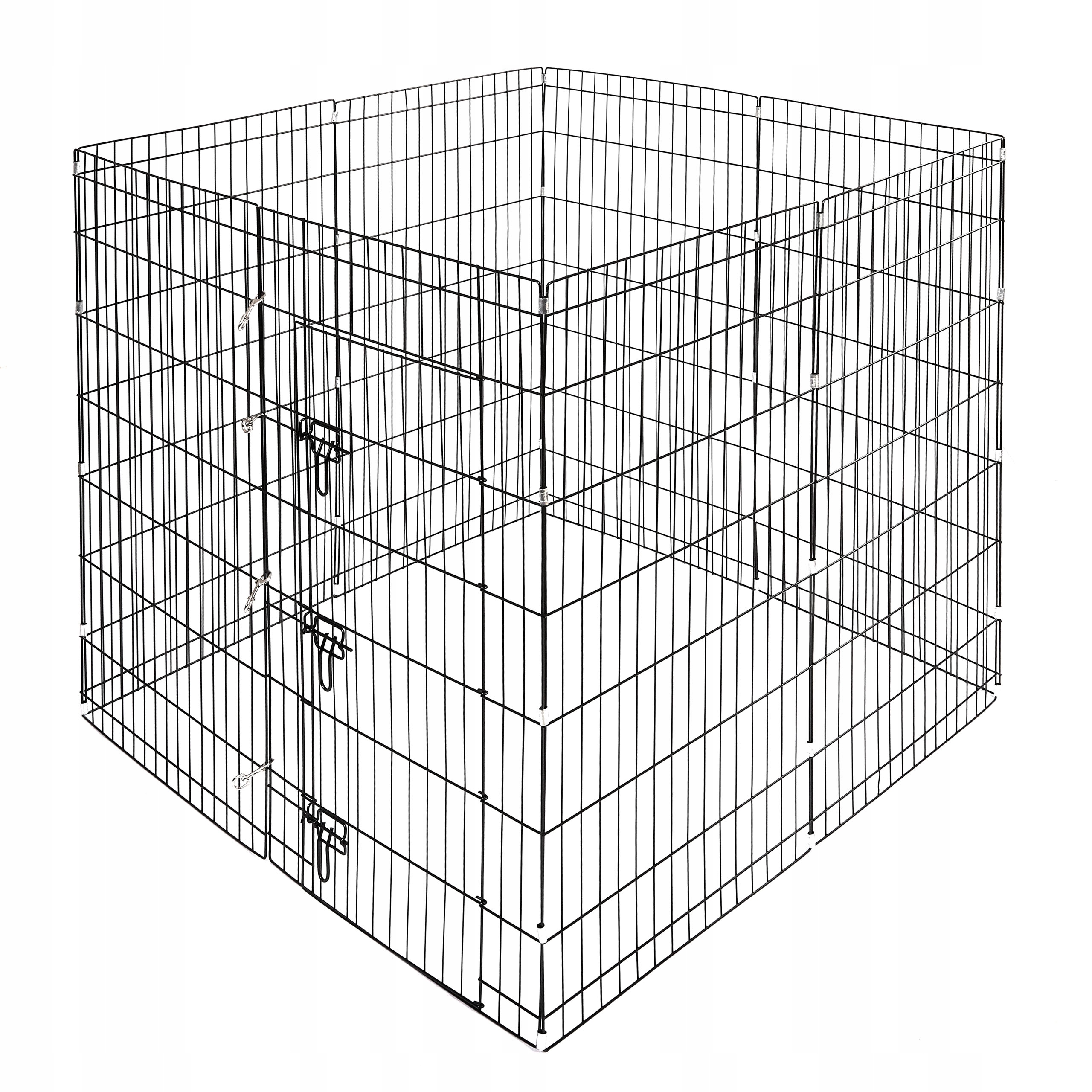 Levně Kovová skládací Kotec bez prahu pro psa – XL Light 8 panelů 107 × 61 cm