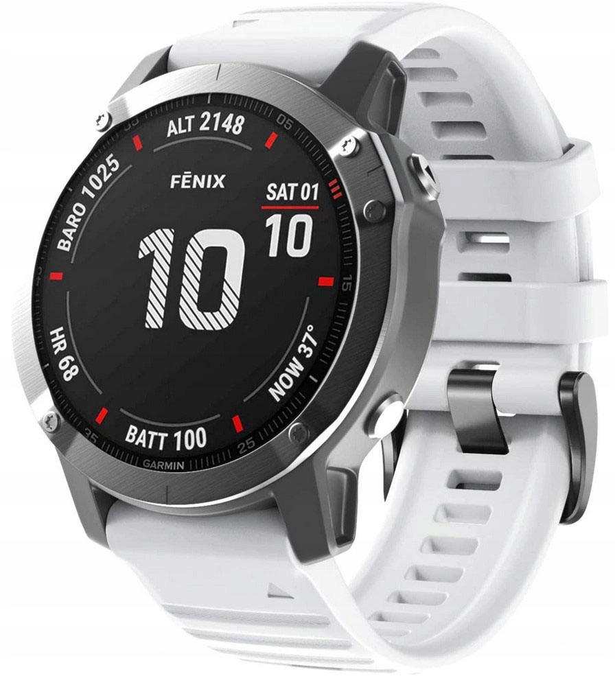 

Biały Pasek Garmin Fenix 6X Sapphire QuickFit 26mm