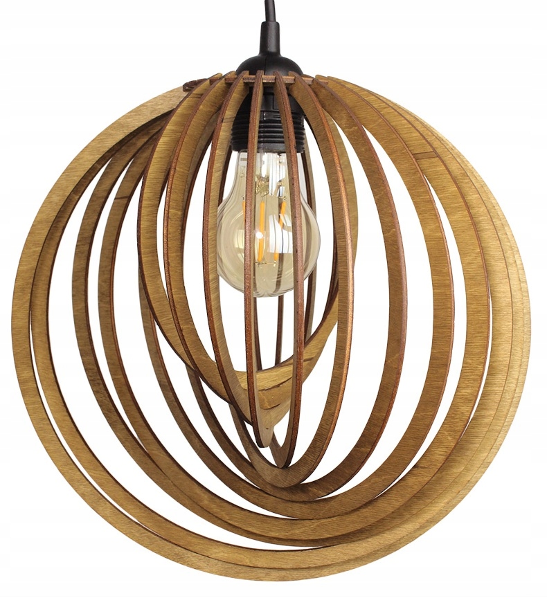

Lampa Sufitowa Drewniana Wisząca Eclipse Orzech