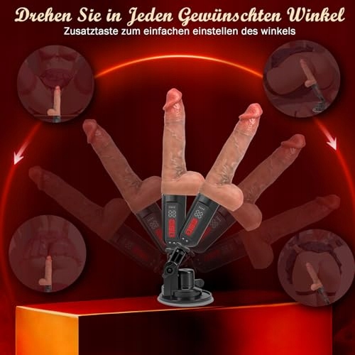 DILDO 5 Funkcji Pchających 10 Trybów Wibracji Zabawka Erotyczna Dla Par — miniatura 5