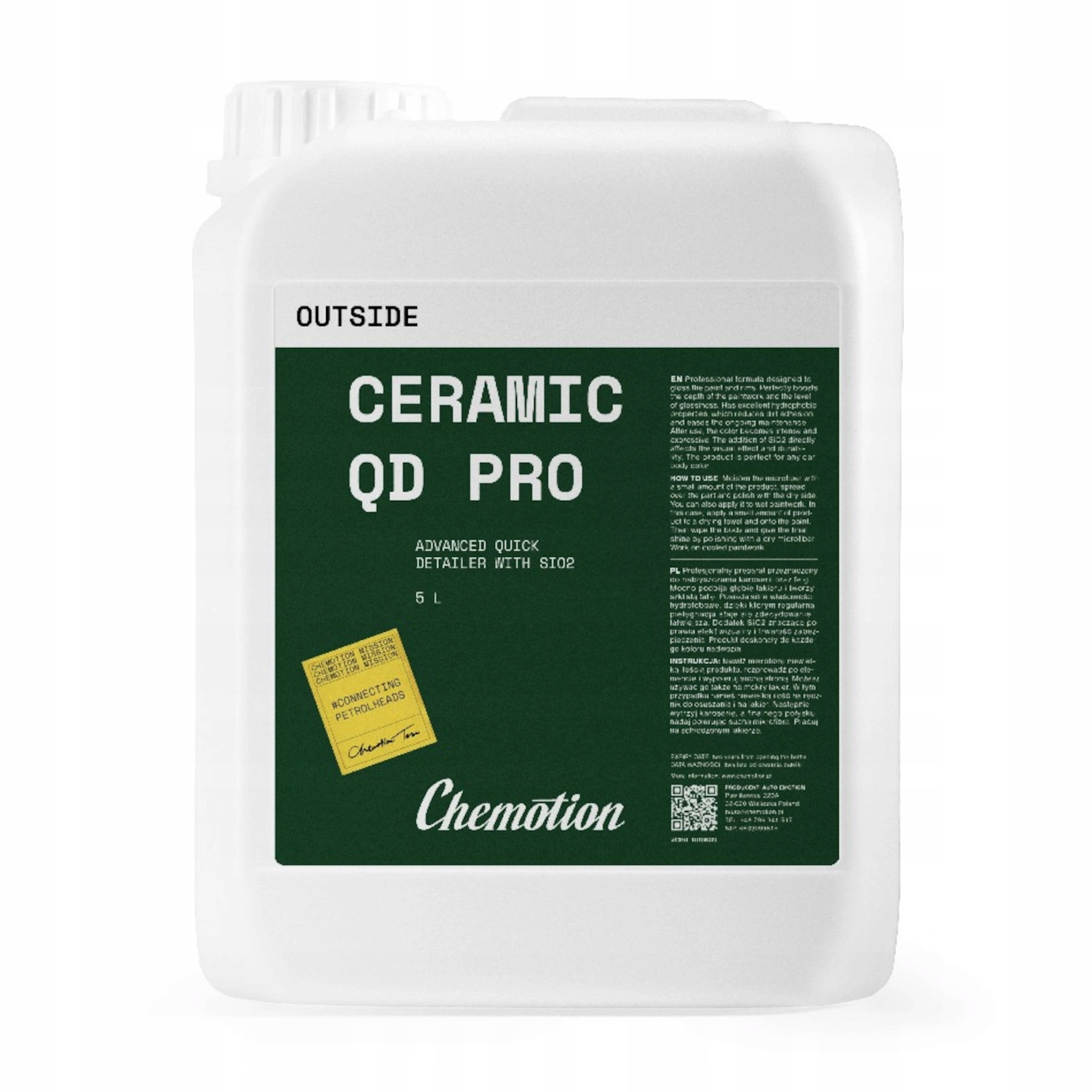 Quick detailer na leštenie karosérie Chemotion Ceramic Qd Pro 5L SiO2