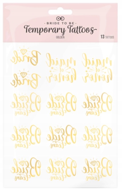 

Tatuaże zmywalne Wieczór panieński, Bride To Be