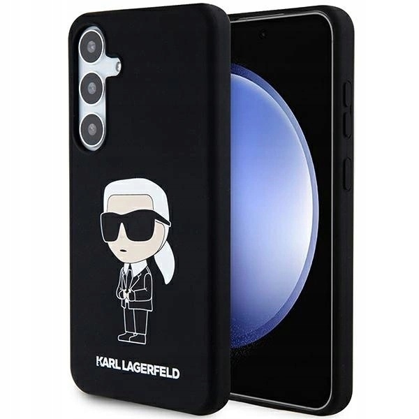 Etui Karl Lagerfeld Silicone Ikonik na Samsung Galaxy S24+ czarne