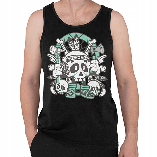 TANK TOP ANIMOWANE INDIAN SKULL