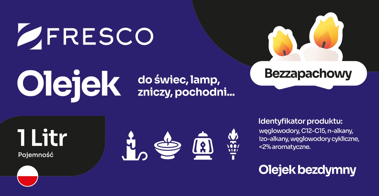 PALIWO OLEJ DO LAMP ŚWIEC BEZZAPACHOWY 1L KAMAI Kod producenta KMI-462