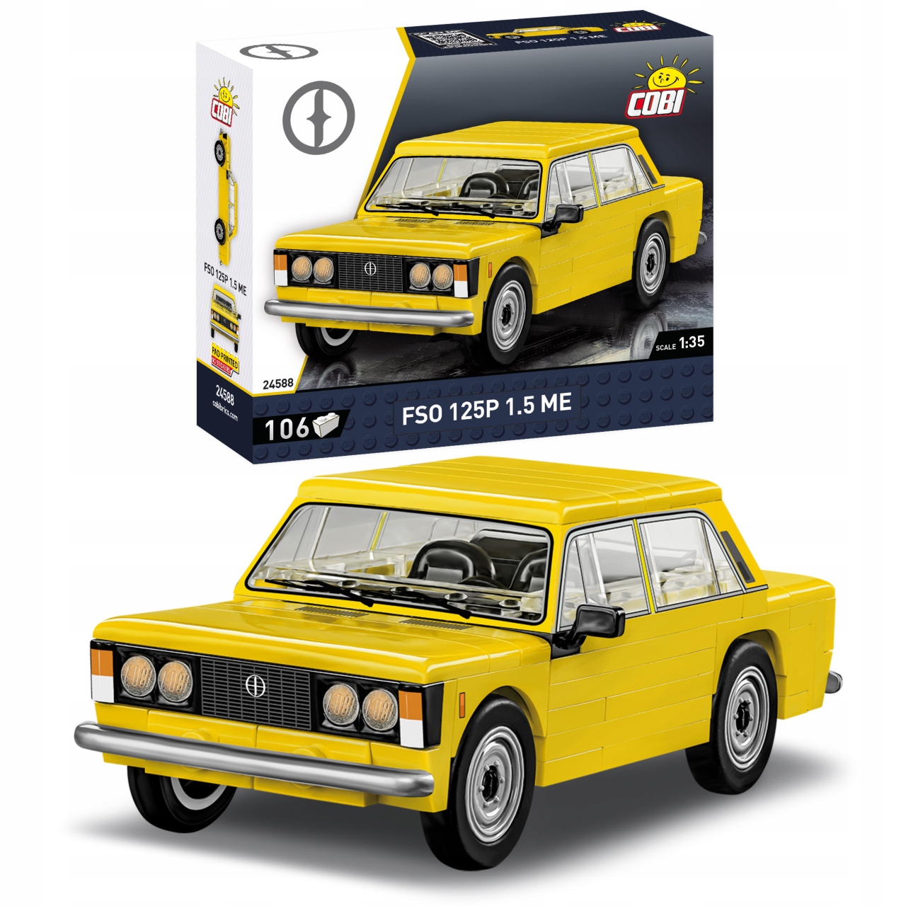 

Cobi 24588 Fso 125P 1.5 Me Duży Fiat Auto Klocki
