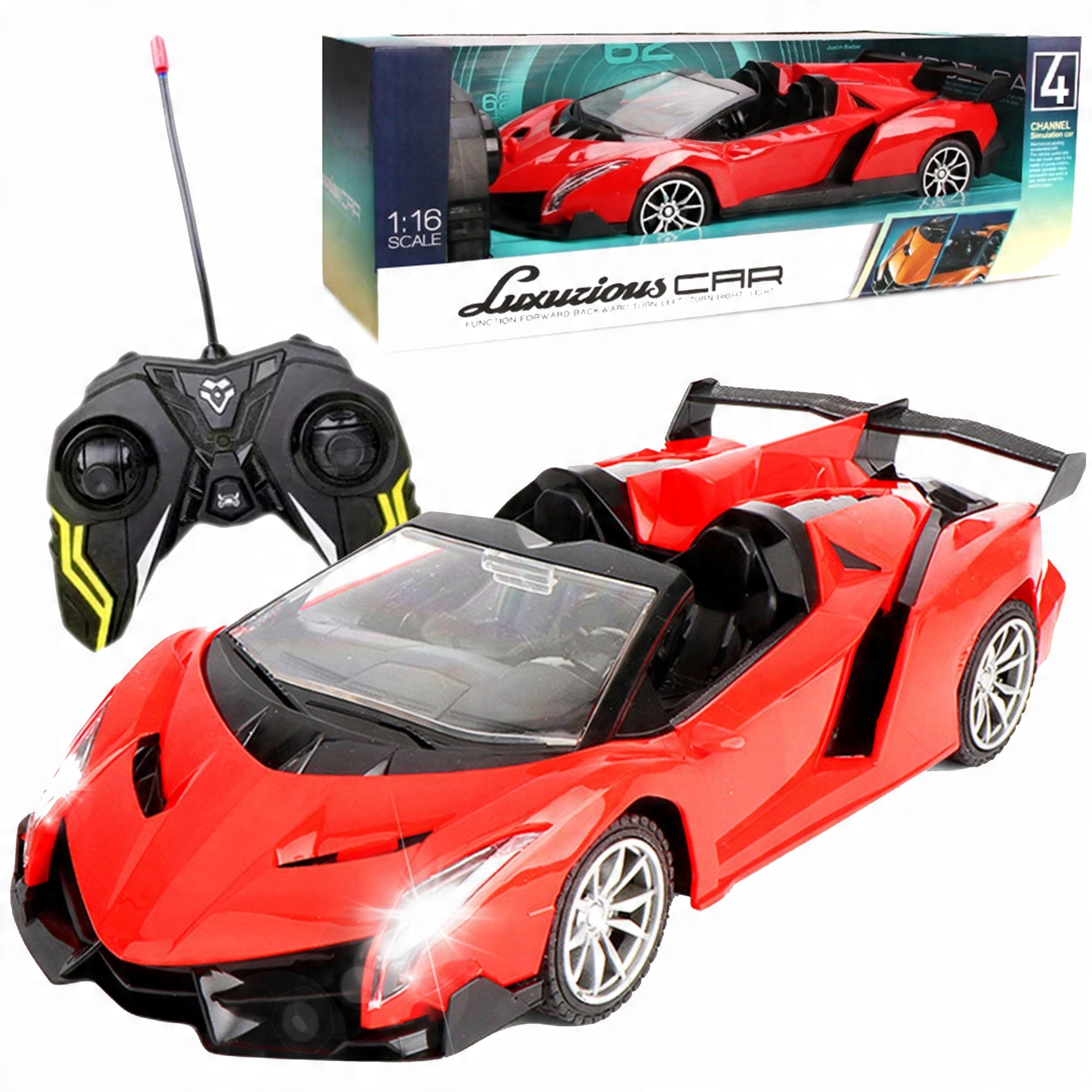 

Auto Samochód Zdalnie Sterowany Sportowy Rc Pilot
