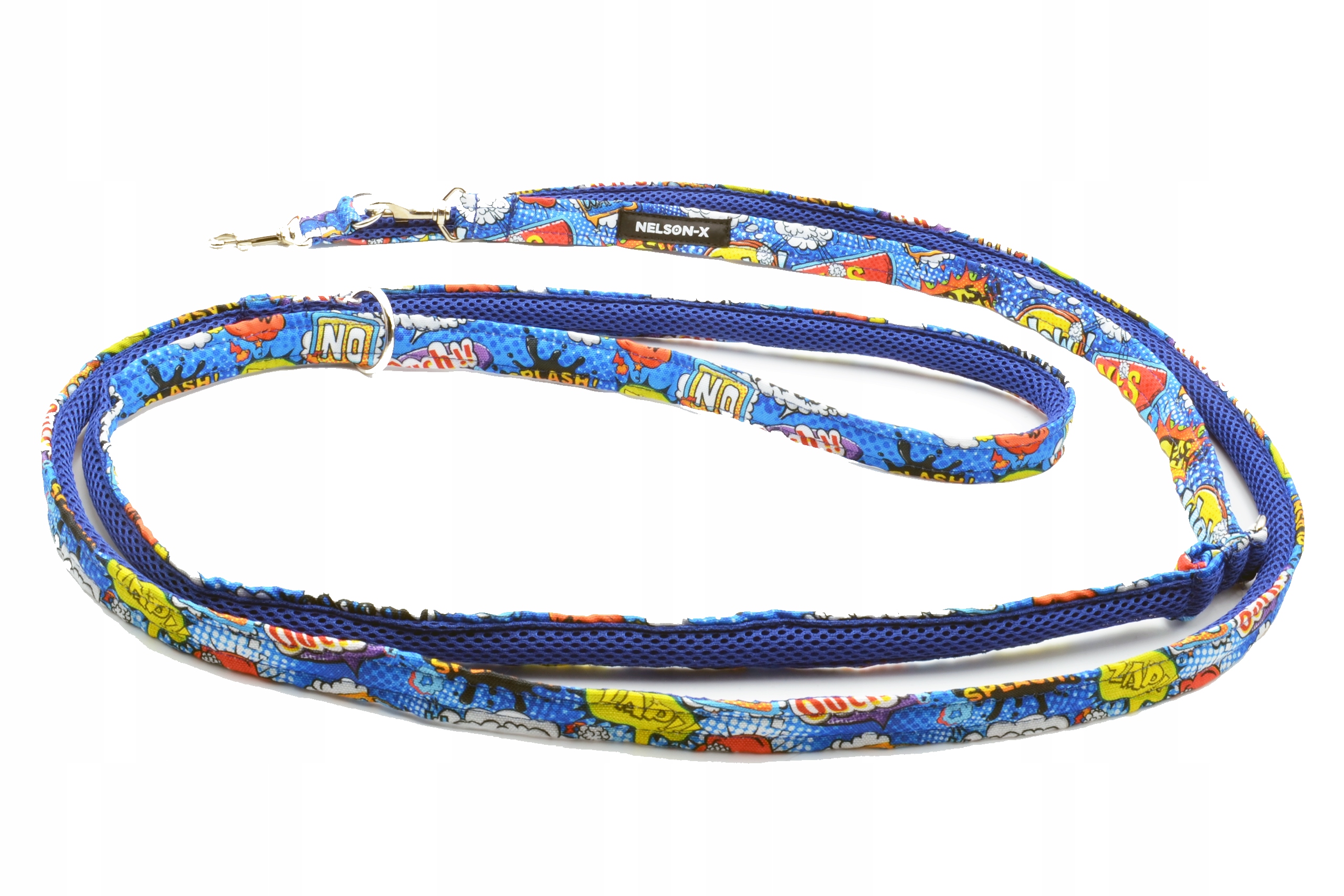 Levně Nelson-x Síťové Nastavitelné Vodítko Psy 2,5 M 2 CM Standardní Karabina J