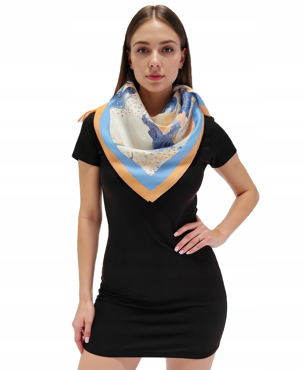 Hedvábný Šátek 100% Přírodní Hedvábí, Morušová Barva, Značka Kvality