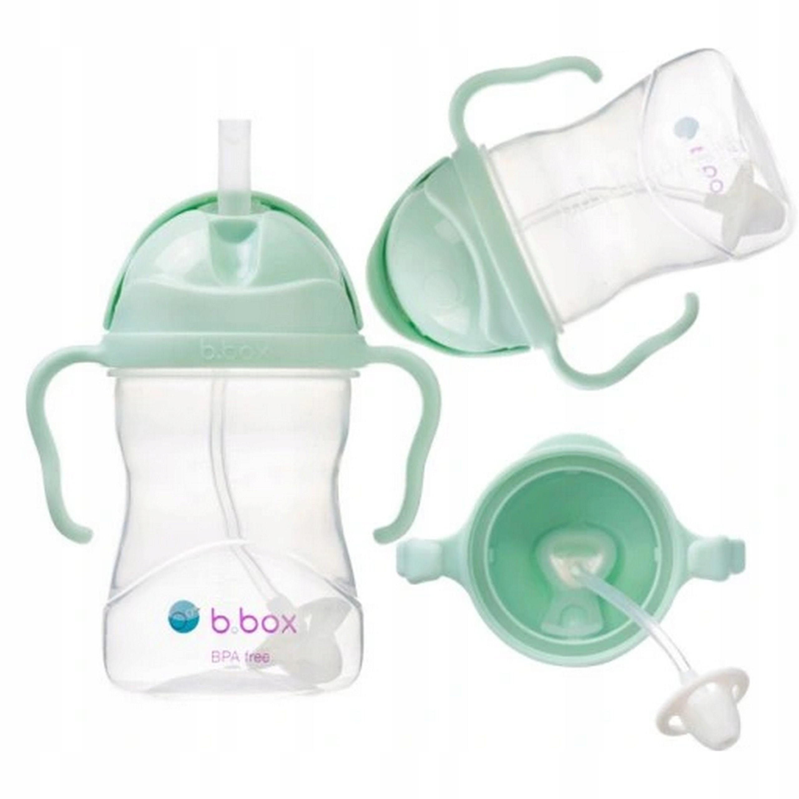 

B.box Bidon ze słomką niekapek 240 ml Pistachio