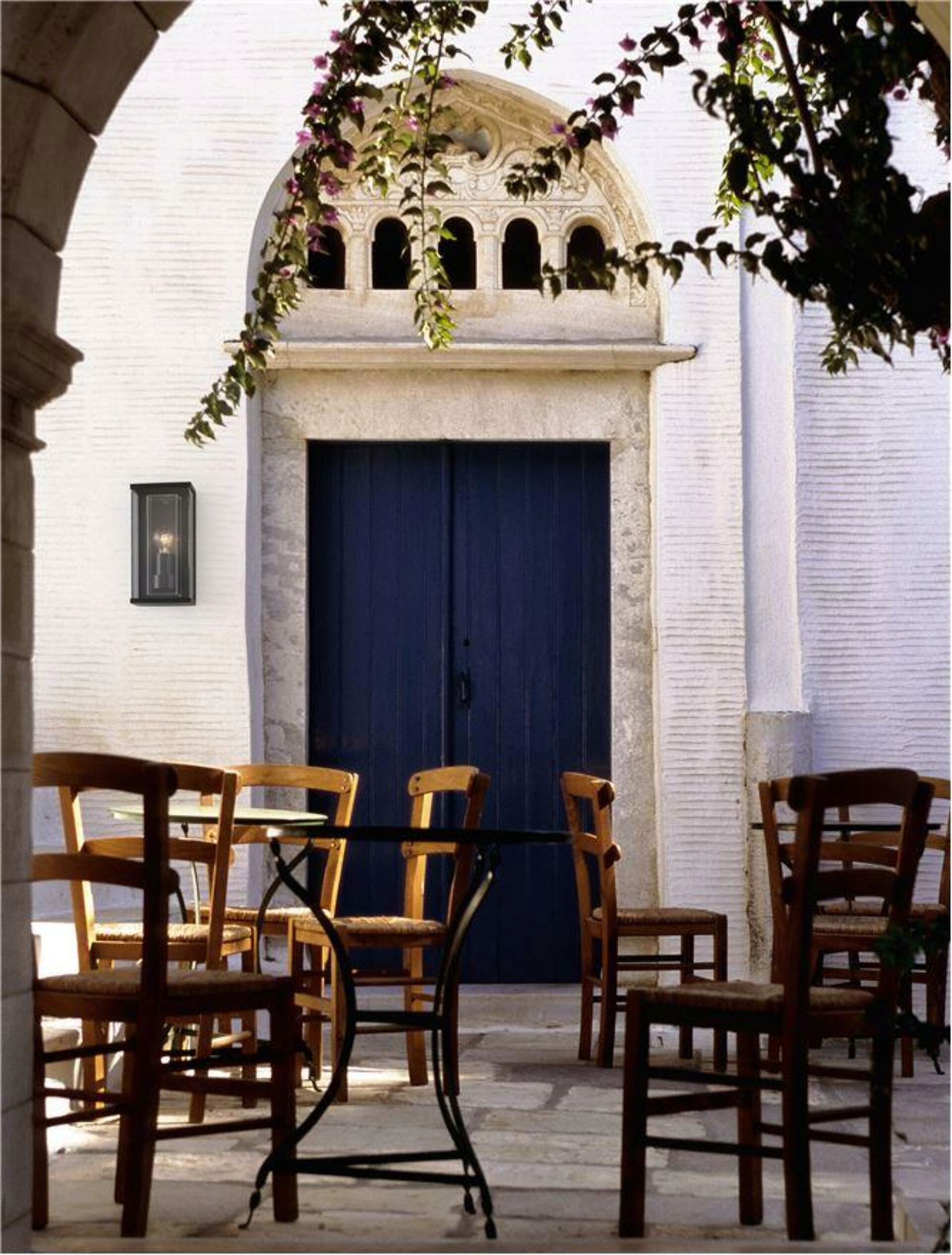 Nova Luce venkovní nástěnné svítidlo Regina antracitový hliník a čiré sklo