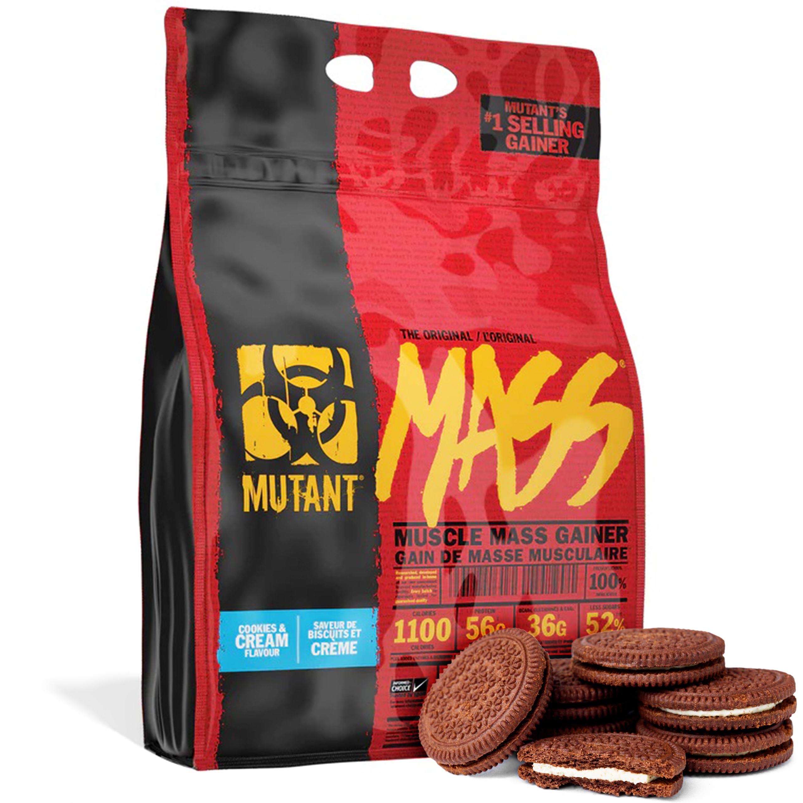 Mutant Mass 6800g Gainer Masa Wpc Wpi Sacharidy Bílkoviny Cookies & Cream