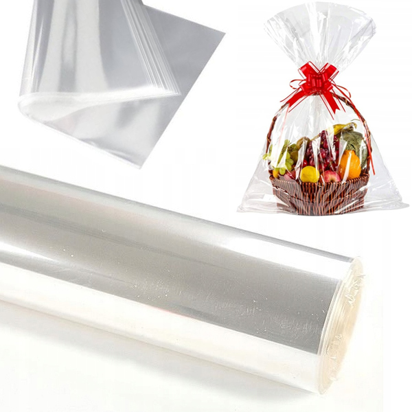 CELOFAN Folia do Pakowania Prezentów Rolka 100x140