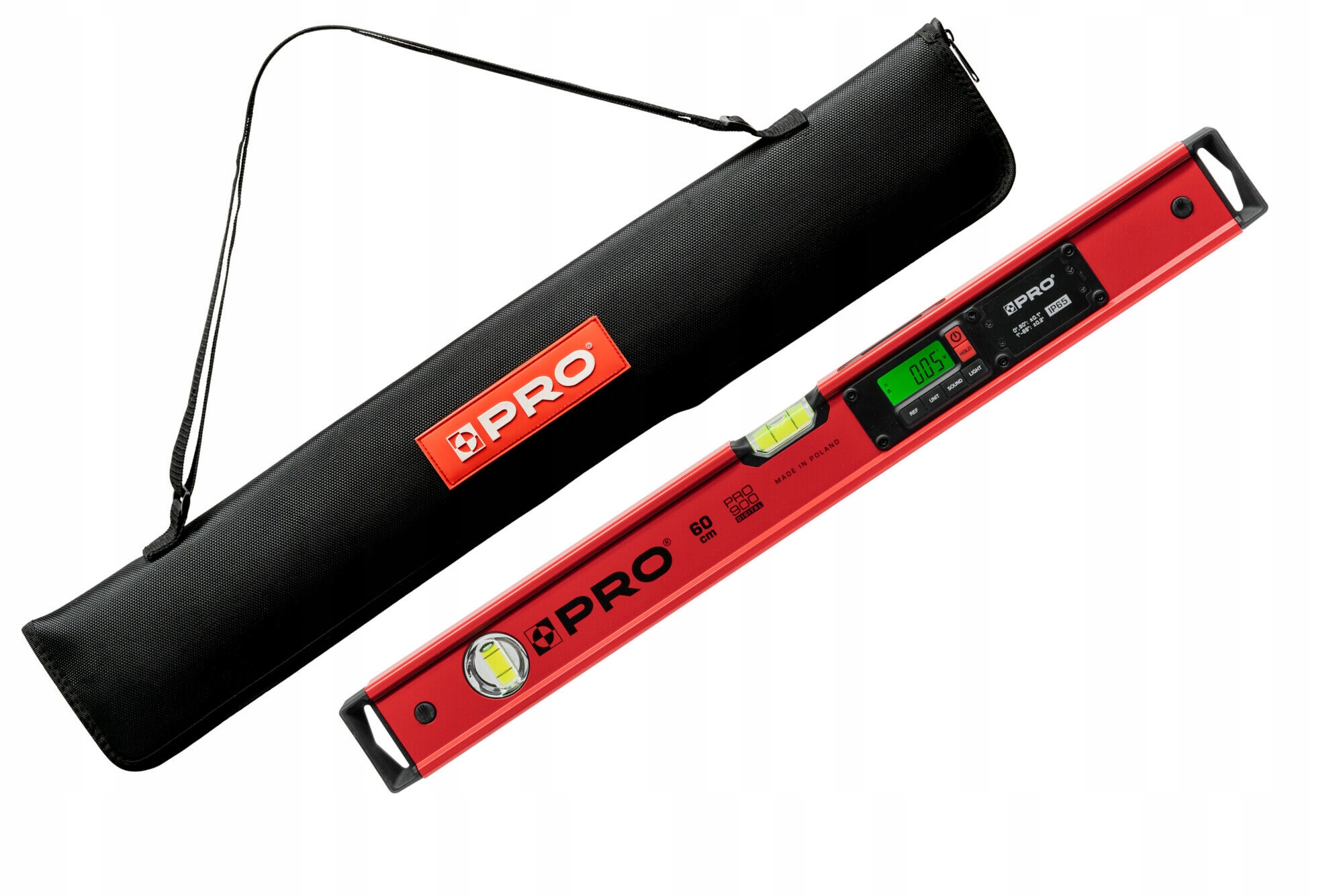 Digitální elektronická vodováha Pro 900 Digital 60 cm Pouzdro