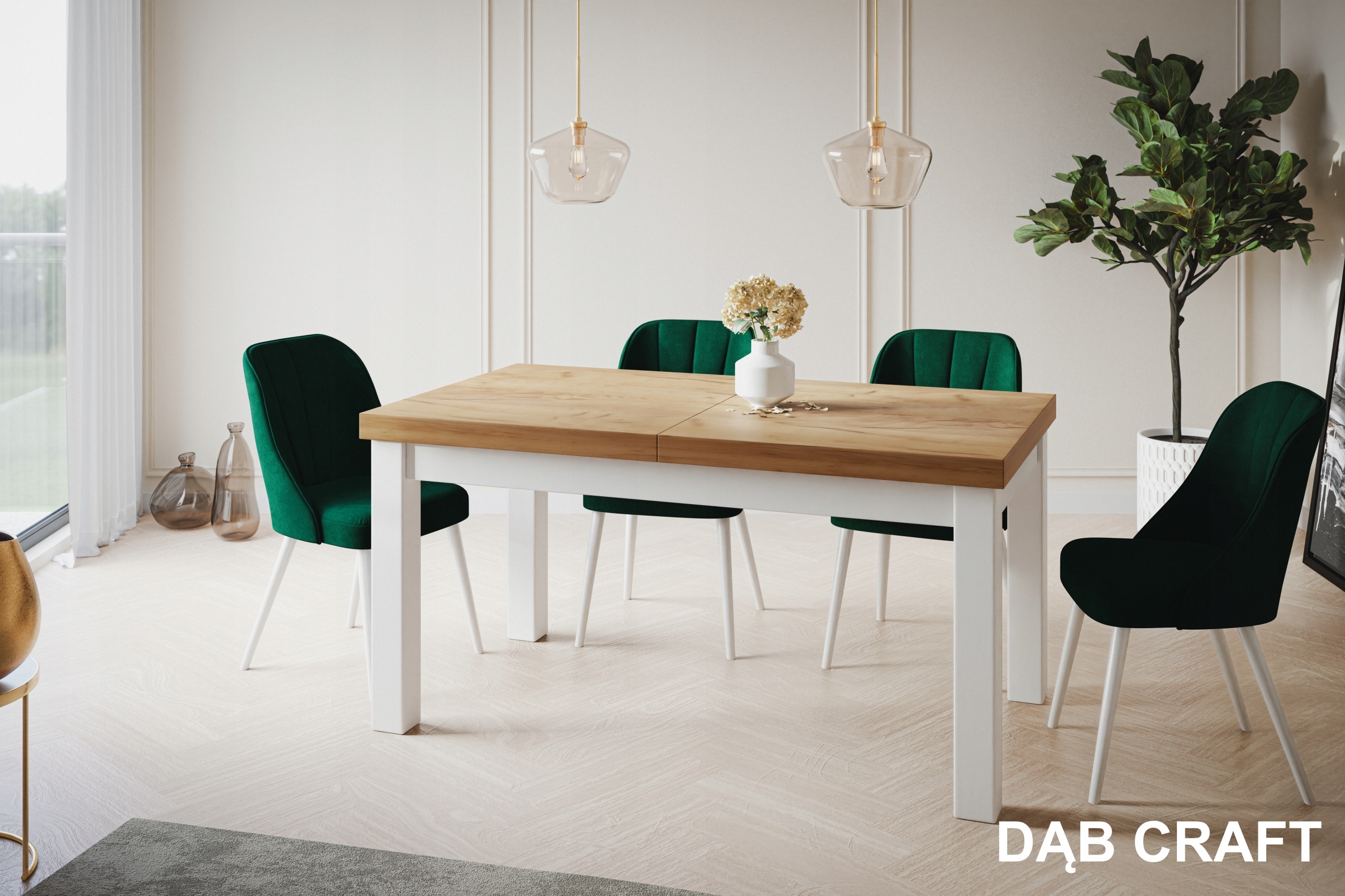 Stół rozkładany 120/160 CLASSIC Materiał blatu płyta laminowana