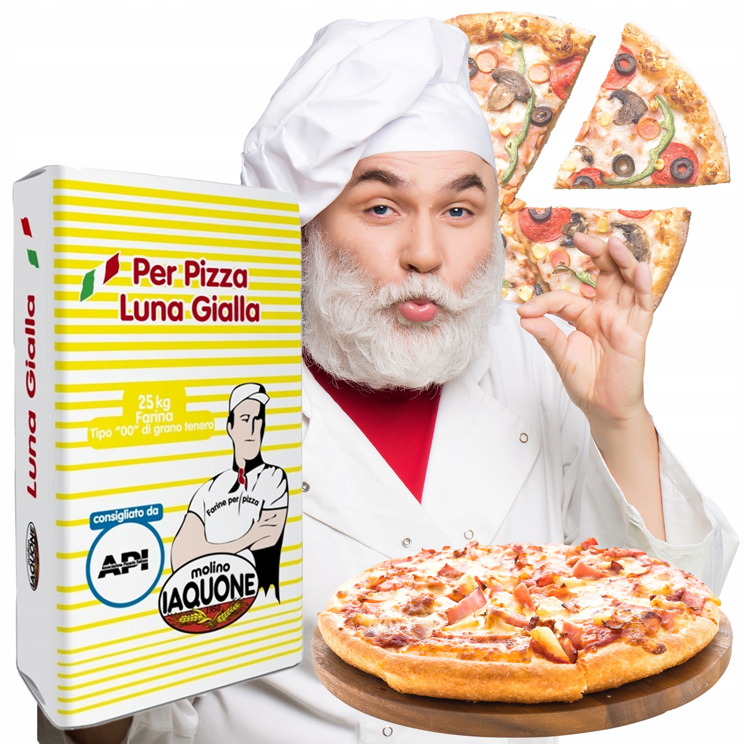 Levně Mouka Na Pizzu Luna Gialla Molino Laquone 25 Kg