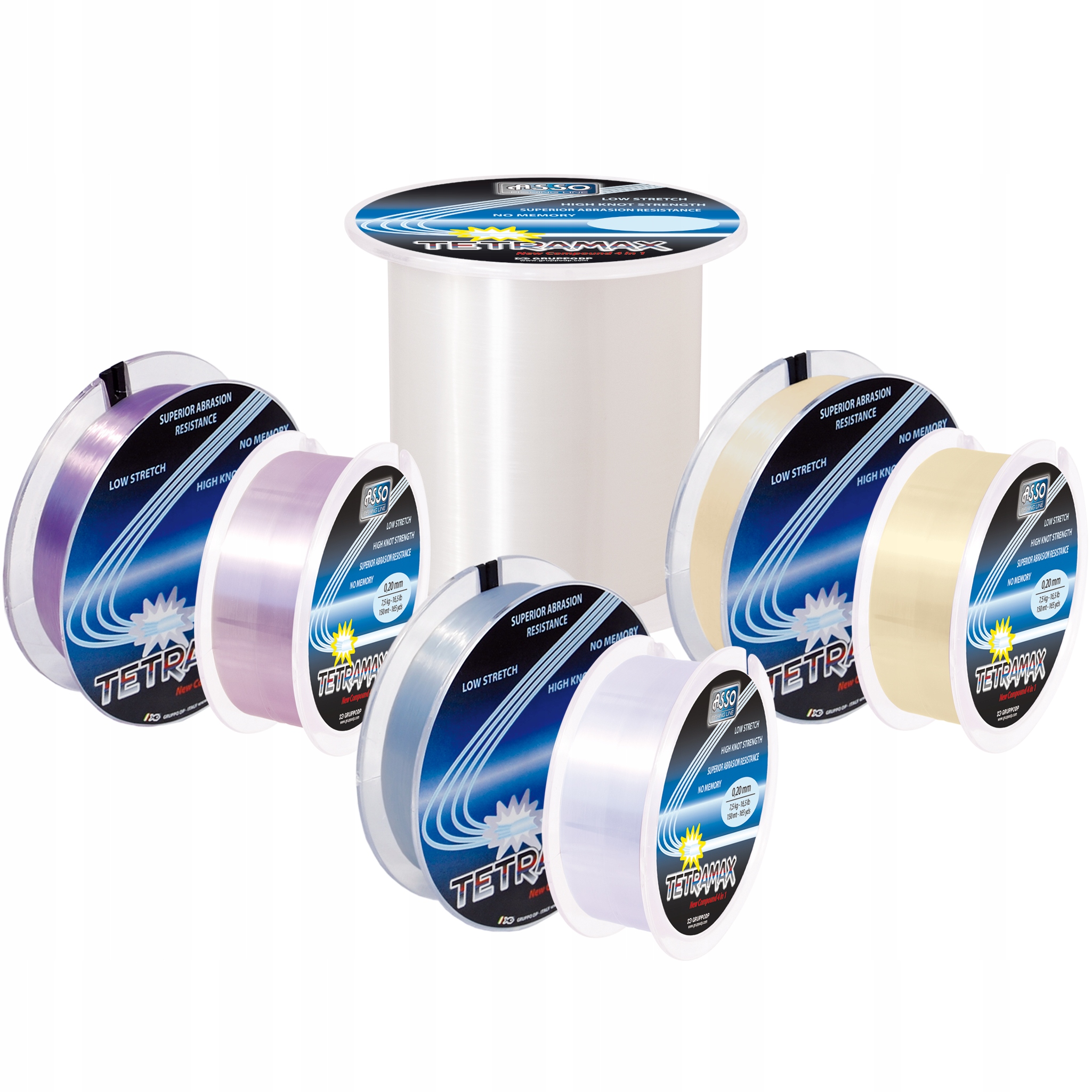 Żyłka Asso Tetramax Sp T126 Blue 51 Fluo 0,35mm 1000m