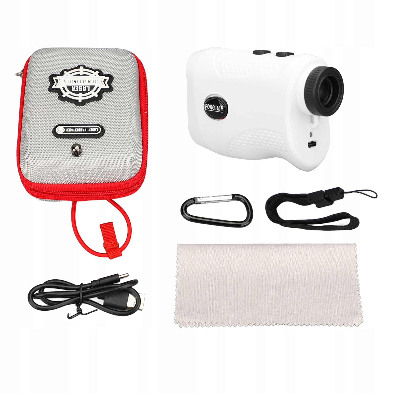 DALMIERZ GOLFOWY LASEROWY HOTO MIERNIK ODLEGŁOŚCI TELESKOP 1100M BIALY USB Model 2721240028311