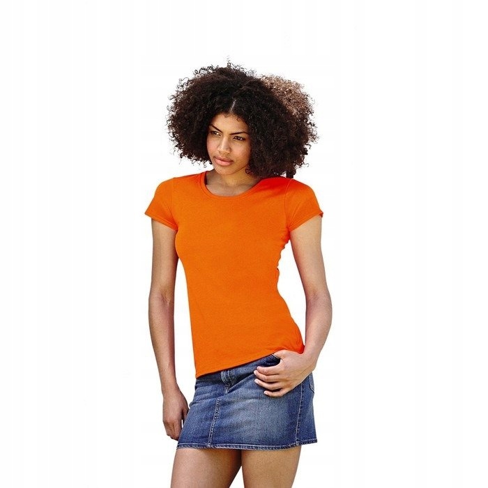 

Damska Koszulka T-shirt Modna Orange L