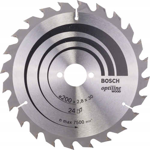 Bosch Pilový kotouč na dřevo 200 x 2,8 x 30 mm 24 zubů Optiline Wood