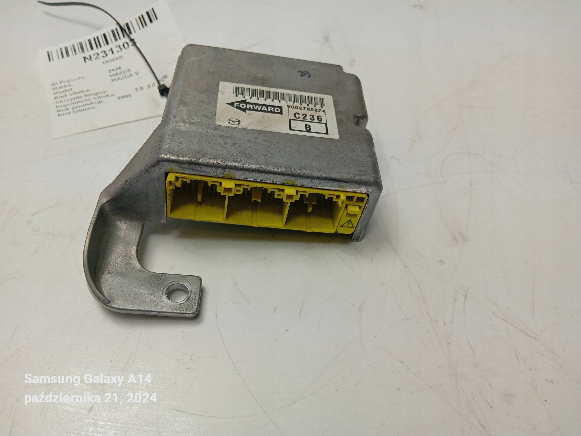 SENSOR airbag W002T80274 MAZDA 5 and CR