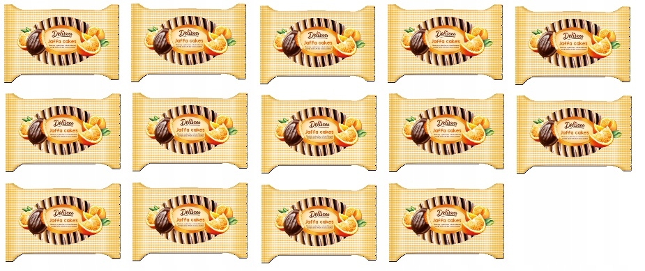 14x 300g Delicpol Delisana Biszkopty z galaretką pomarańcz w polewie Karton