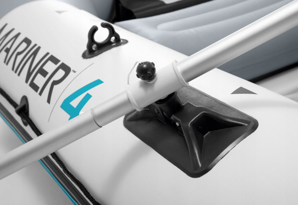 Ponton Intex 68376 MARINER 4-osob sztywna podłoga Kolor szary