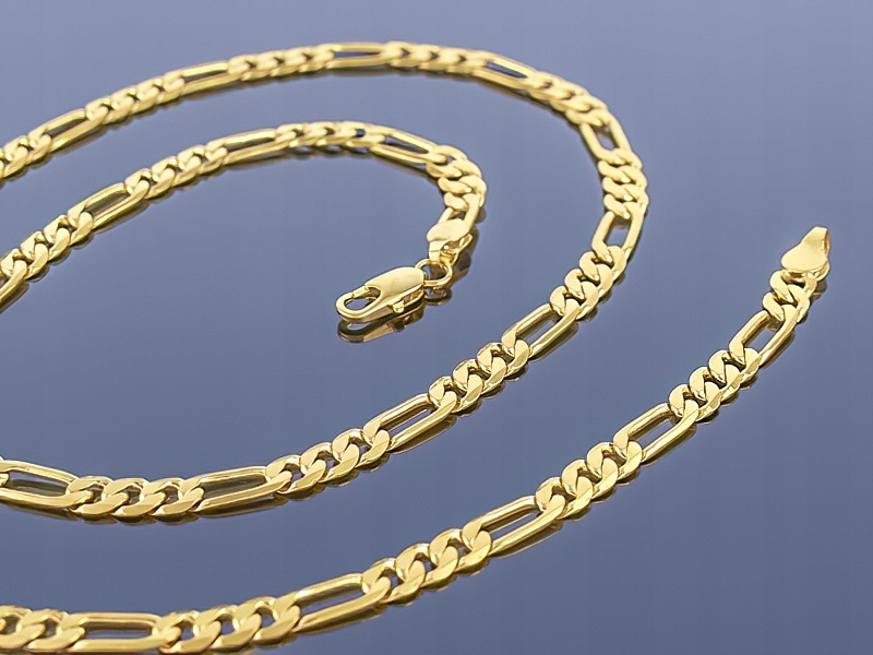 

Złoty Łańcuch Figaro 14k / 60cm / 5mm ! Jakość !