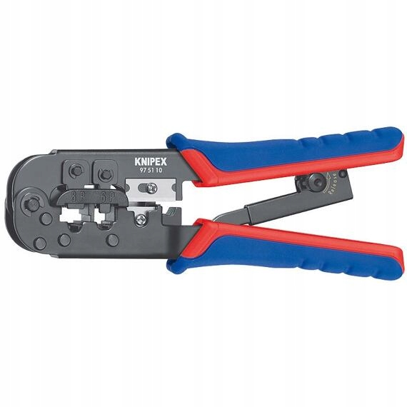 Knipex lisovací kleště pro konektory RJ45 RJ12 Western 975110
