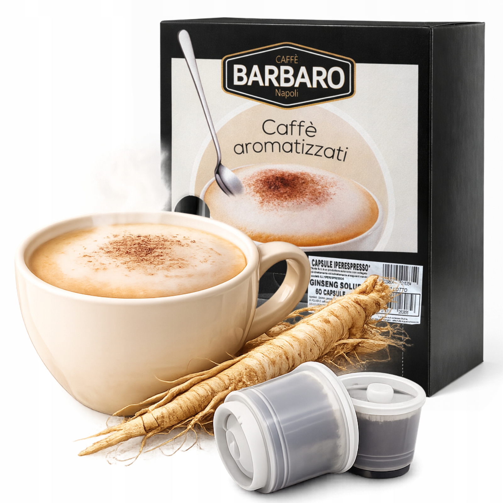 Kapsułki do IperEspresso 60 szt. Barbaro Ginseng Napój Kawowy Żeń-szeń