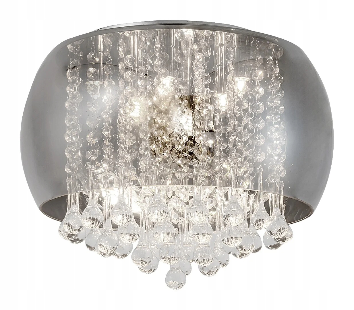 Stropná lampa s kryštálikmi G9 6x40W, farba chróm 3598 Ninelle Rabalux