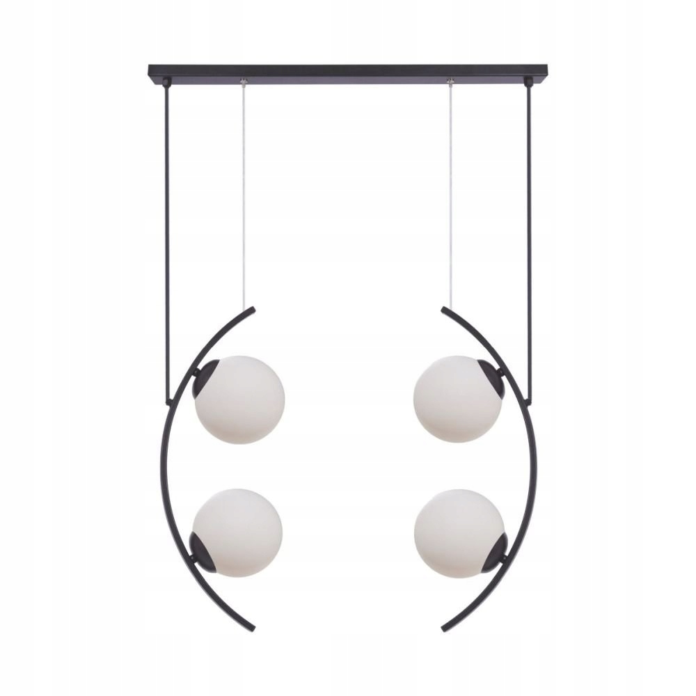 Efektná moderná závesná lampa mliečne gule Helix 4 5016 Zuma Line