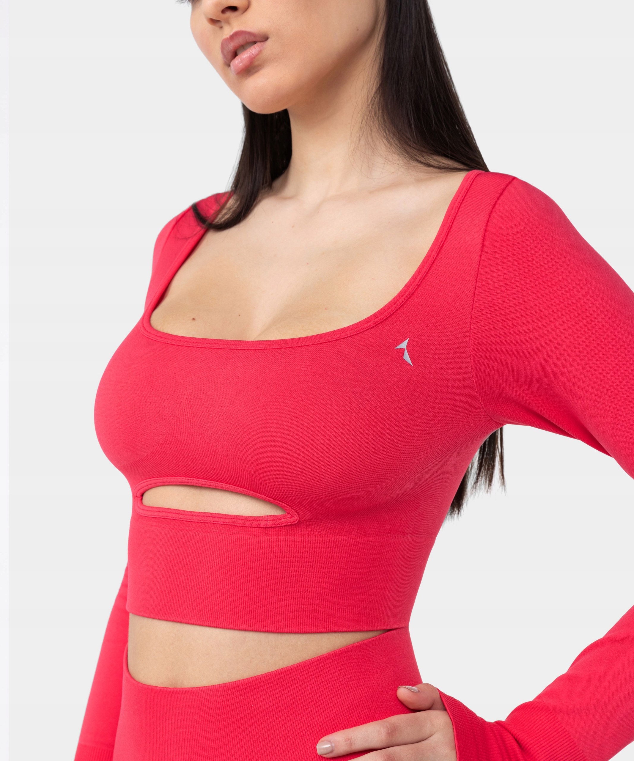 Longsleeve Top Bluzka Sportowa Mocny Róż Stylowa M