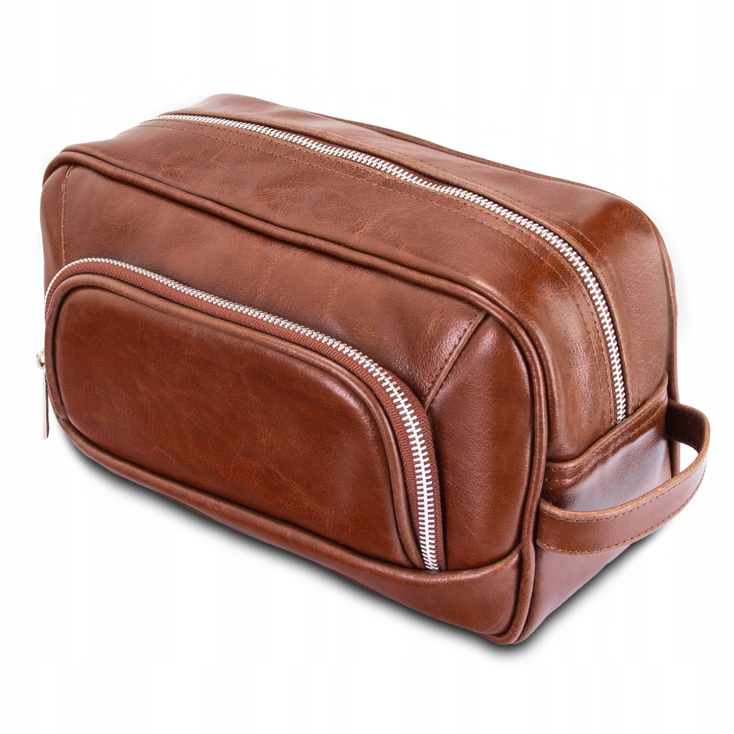 Kožená kosmetická taška Tizano KM4 hnědá