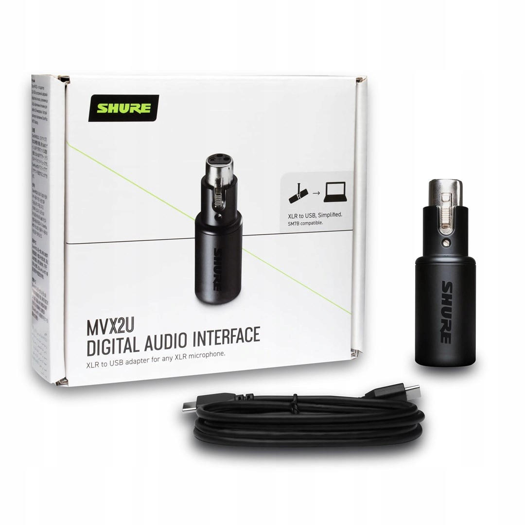 Shure MVX2U – Adaptér signálu Xlr-usb