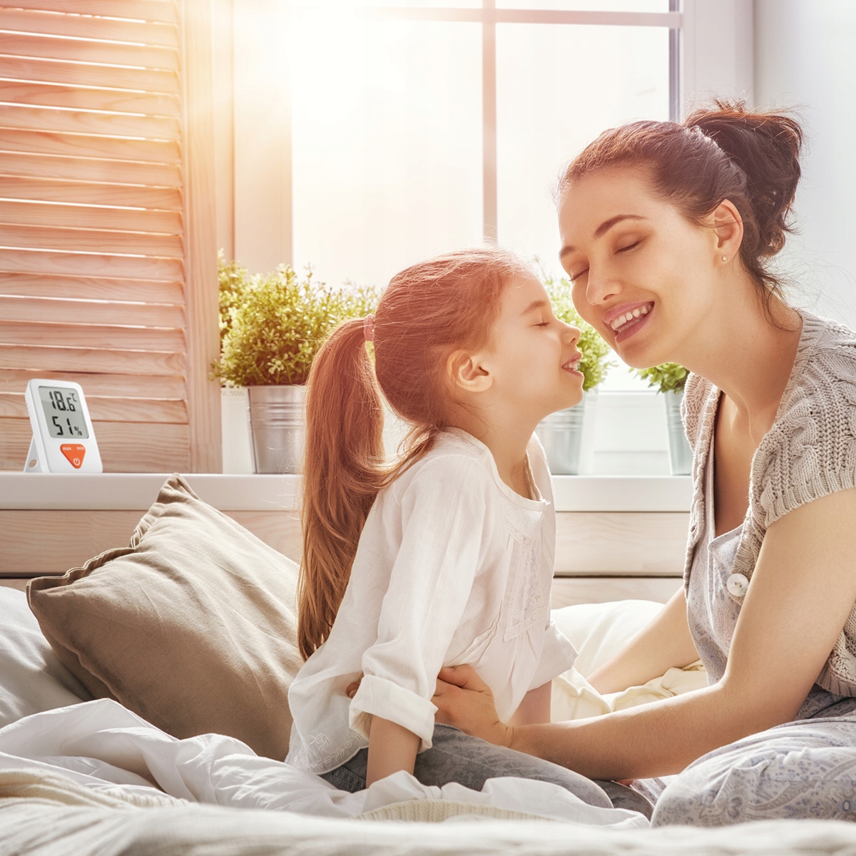 TERMOMETR POKOJOWY HIGROMETR WILGOTNOŚCIOMIERZ Stan opakowania oryginalne