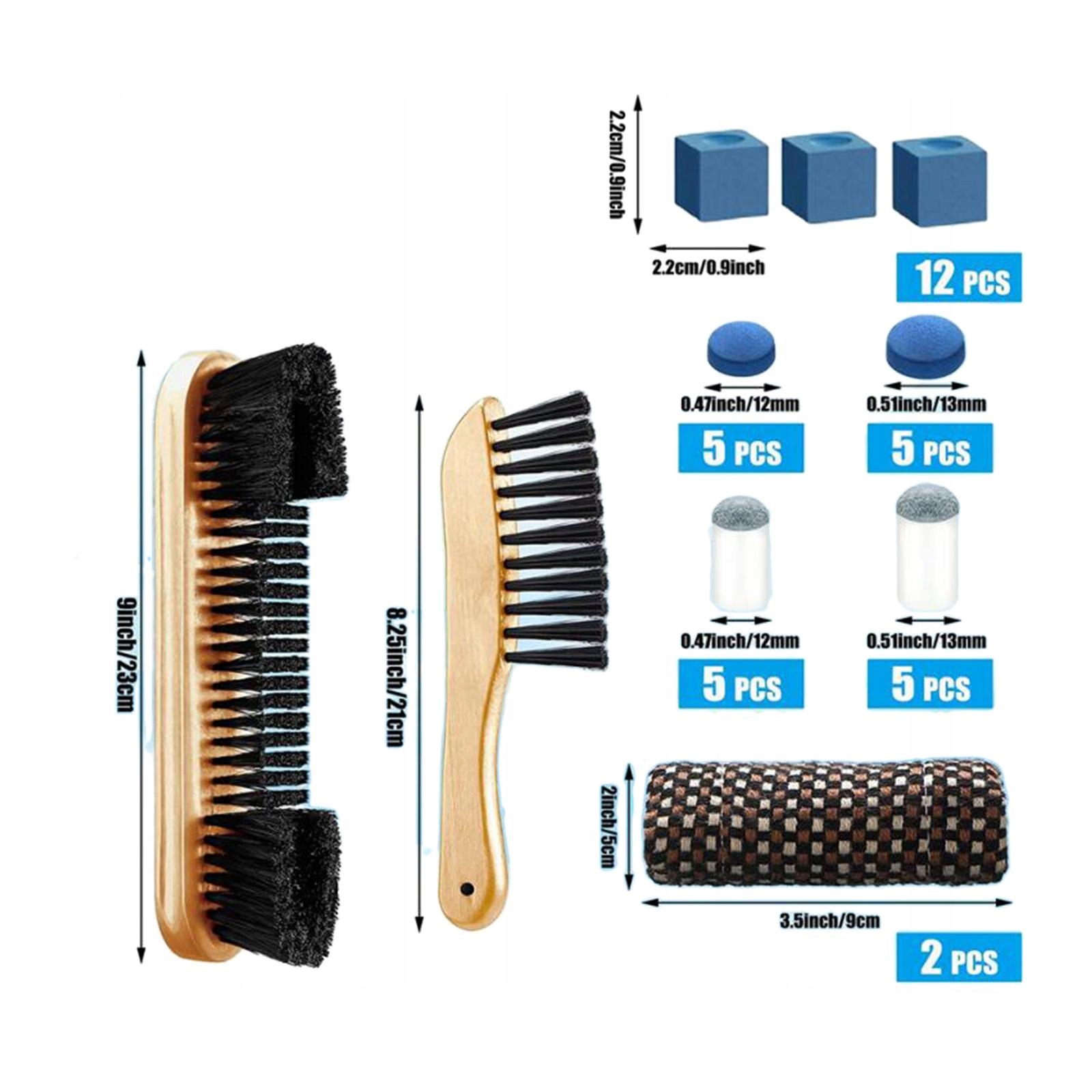 Szczotka do stołu bilardowego Slip on Pool Cue Marka inna