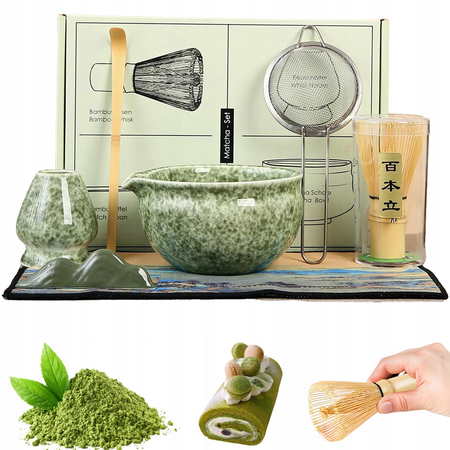Dárková Sada Matcha Sada Na Vaření Obřadní Bambusová Sada